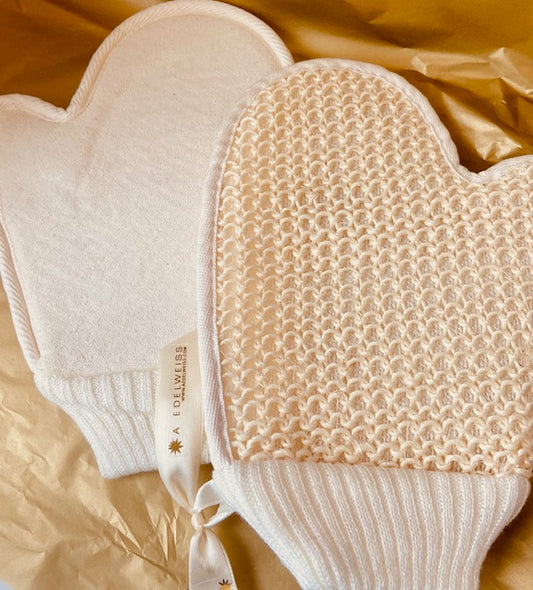 Gant de Massage en Crin – 1 Face Crin et 1 Face Coton