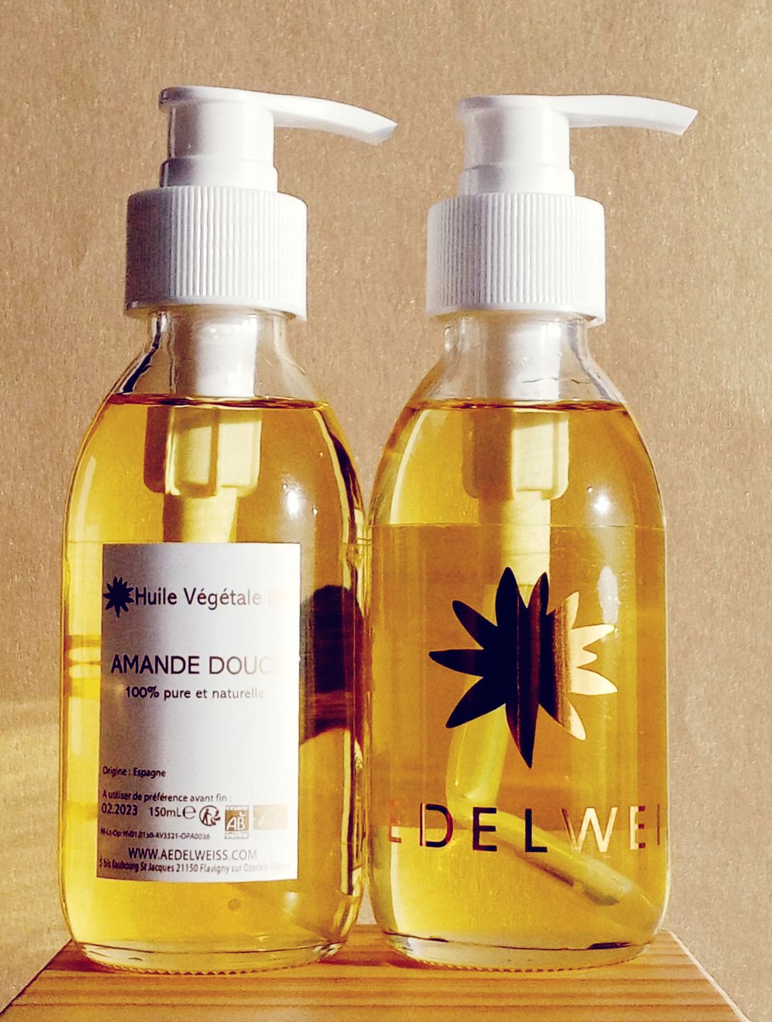 Huile végétale vierge d’amande douce bio