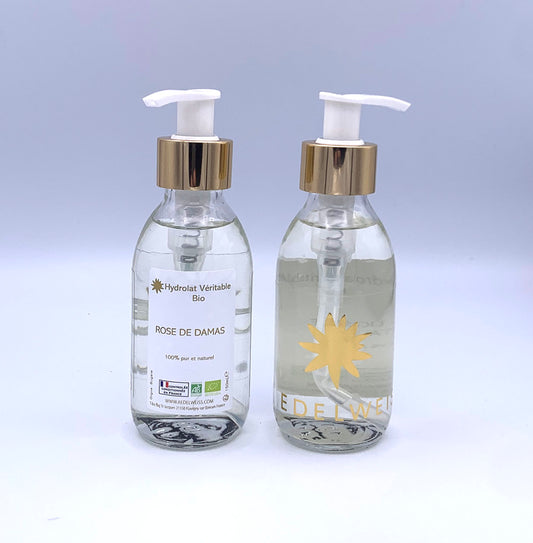 Hydrolat véritable de rose de Damas bio