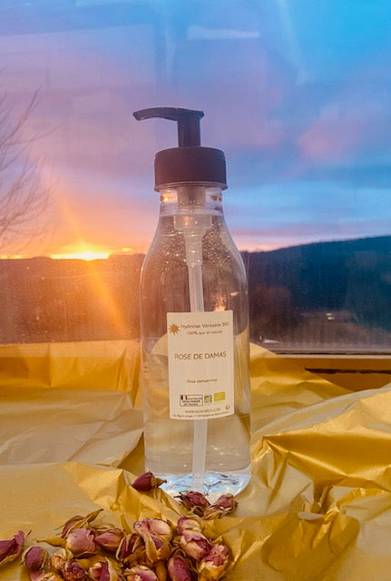 Hydrolat véritable de rose de Damas bio