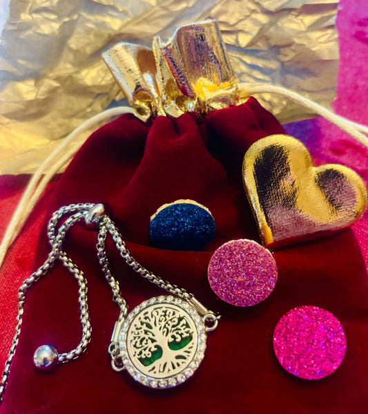 Bracelet accompagné d'un buvard pour huile essentielle