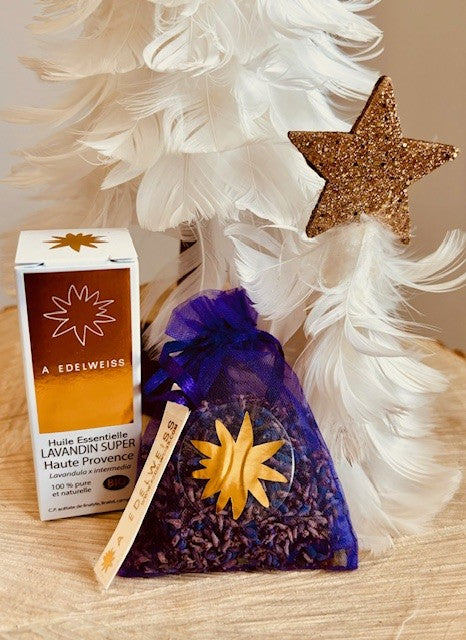 Coffret de Lavandin Super de Haute Provence Bio 10ML et un sachet de Lavande
